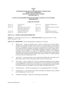 Case By Case Determination of Hazardous Air Pollutant Control Requirements