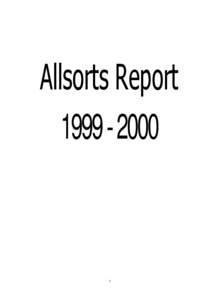 Allsorts Report[removed]  CONTENTS