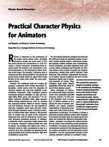 Physics-Based Characters  Practical Character Physics for Animators Ari Shapiro ■ Institute for Creative Technologies Sung-Hee Lee ■ Gwangju Institute of Science and Technology