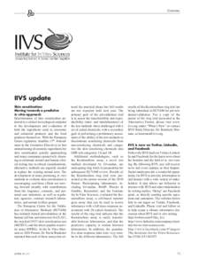 Corners  IIVS update Skin sensitization: Moving towards a predictive in vitro approach