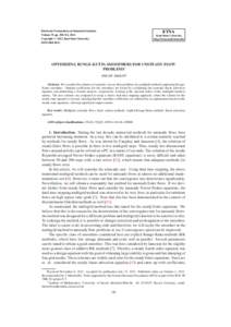 ETNA  Electronic Transactions on Numerical Analysis. Volume 39, pp, 2012. Copyright  2012, Kent State University. ISSN.