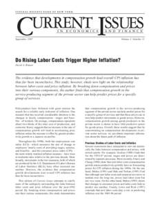 Do Rising Labor Costs Trigger Higher Inflation?