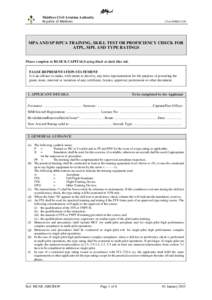 c Maldives Civil Aviation Authority Republic of Maldives CAA FORM 1158