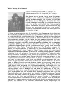 Amelie Hedwig Boutard-Beese geboren am 13. September 1886 in Laubegast bei Dresden gestorben am 22. Dezember 1925 in Berlin Melli Beese war die einzige Tochter eines Architekten. Ihre Eltern waren wohlhabend und fördert