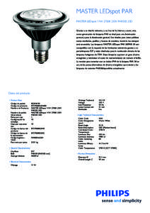 Product Leaflet: MASTER LEDspot PAR30S E27