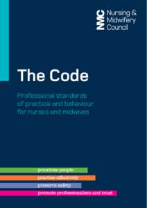 The Code Professional standards of practice and behaviour for nurses and midwives  Introduction