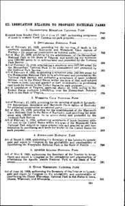 m.  LEGISLATION RELATING TO PROPOSED NATIONAL PARKS 1.  GRANDFATHER