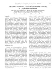 SOLA, 2005, Vol. 1, , doi: solaEfficiently Constraining Climate Sensitivity with Ensembles of Paleoclimate Simulations