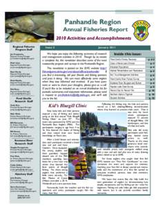 Panhandle Region Annual Fisheries Report, 2010