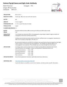 Biochemistry / Glycoproteins / Immune system / Laboratory techniques / Protein methods / Immunohistochemistry / ELISA / Antibody / Immunoglobulin G / Biology / Anatomy / Immunologic tests