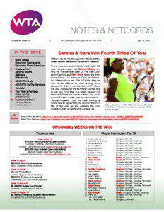 NOTES & NETCORDS Volume 36, Issue 24