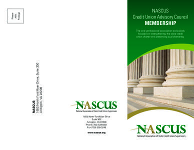 Please Affix Postage NASCUS Credit Union Advisory Council