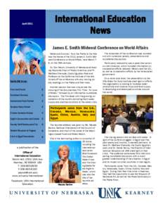 International Education News April[removed]James E. Smith Midwest Conference on World Affairs