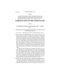 Human resource management / Minimum wage / Anderson v. Mt. Clemens Pottery Co. / Fair Labor Standards Act / Tennessee Coal /  Iron & Railroad Co. v. Muscoda Local No. 123 / Overtime / Employment / IBP /  Inc. v Alvarez / Employment compensation / Law / Case law