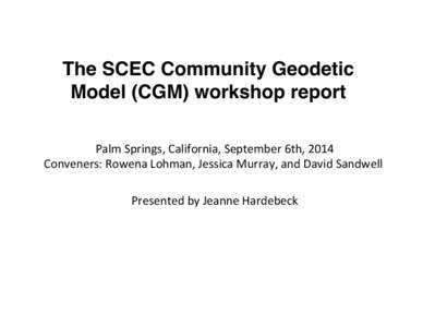 Geophysical survey / Interferometric synthetic aperture radar / Navigation / Global Positioning System / Synthetic aperture radar / Geodesy / Technology / Radar