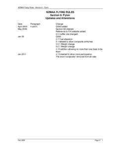 NZMAA Flying Rules : Section 8 : Pylon  NZMAA FLYING RULES Section 8: Pylon Updates and Alterations Date