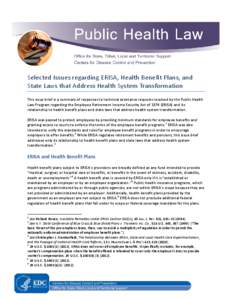 Health insurance / Case law / Employee benefit / Healthy San Francisco / Aetna Health Inc. v. Davila / Rush Prudential HMO /  Inc. v. Moran / Employee Retirement Income Security Act / Employment compensation / Law