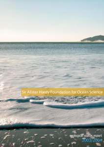 www.sahfos.org  Sir Alister Hardy Foundation for Ocean Science ecological status report