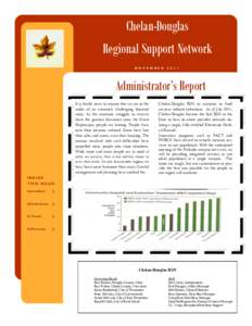 Chelan-Douglas Regional Support Network N O V E M B E R[removed]