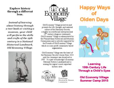 Happy Ways of Olden Days Explore history through a different