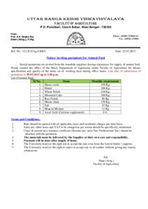 Pundibari / Value added tax / Tax / Sales tax / States and territories of India / Geography of India / Cooch Behar district / West Bengal / Uttar Banga Krishi Viswavidyalaya