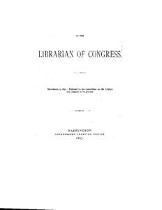 LIBRARIAN OF CONGRESS.  DECEMBER 9, 18q7.-Refed to the  Committee on the Library