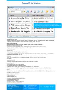 Typograf 5 for Windows  „Typograf „Typografisisone oneof ofthe