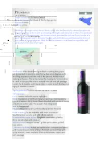 Plumbago i.g.t. sicilia Grape variety 100 % Nero d’Avola Area of vineyard Sambuca di Sicilia (Agrigento) Vineyard Ulmo