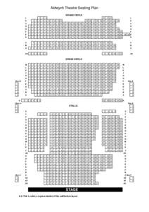 Aldwych Theatre Seating Plan GRAND CIRCLE L 1