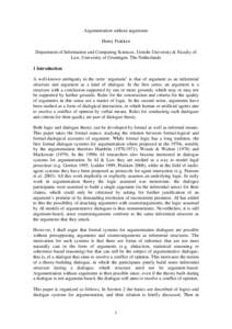 Science / Reasoning / Rhetoric / Logical consequence / Argumentation theory / Argumentative dialogue / Argument / Inference / Counterargument / Logic / Arguments / Critical thinking