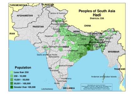 TAJIKISTAN  TURKMENISTAN Peoples of South Asia