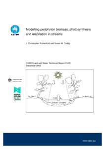 Modelling periphyton biomass, photosynthesis and respiration in streams