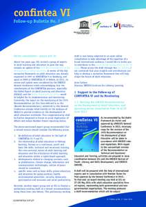 CONFINTEA VI follow-up bulletin, no. 7; CONFINTEA VI follow-up bulletin; Vol.:7; 2014