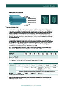 Invercote Creato  Solid Bleached Board, GZ Top coating Base coating Bleached chemical pulp