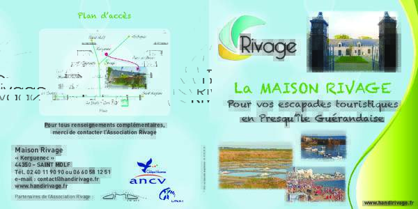 Plan d’accès  La MAISON RIVAGE Pour vos escapades touristiques en Presqu’île Guérandaise