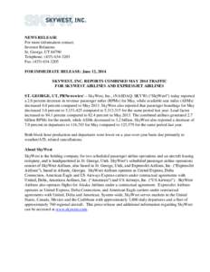 St. George /  Utah / SkyWest /  Inc. / ExpressJet Airlines / Delta Connection / United Express / US Airways Express / Alaska Airlines / Atlantic Southeast Airlines / Continental Express / Transport / Aviation / SkyWest Airlines