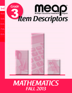 3Item Descriptors  Grade 3rd 4th