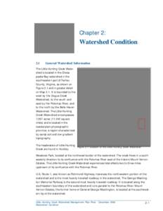 Chapter 2:  Watershed Condition 2.1