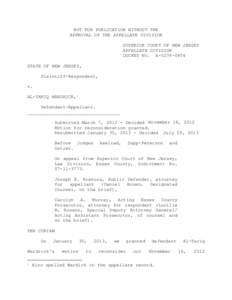 NOT FOR PUBLICATION WITHOUT THE APPROVAL OF THE APPELLATE DIVISION SUPERIOR COURT OF NEW JERSEY APPELLATE DIVISION DOCKET NO. A-5278-08T4 STATE OF NEW JERSEY,