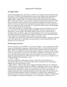 Scientific method / High-performance liquid chromatography / Hydrophilic interaction chromatography / Liquid chromatography–mass spectrometry / Sample preparation in mass spectrometry / Electrospray ionization / Elution / Mass spectrometry / Size-exclusion chromatography / Chemistry / Chromatography / Laboratory techniques