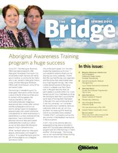 Bridge spring 2012 the  from the Aboriginal Relations Office