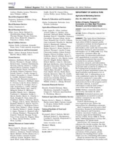 Federal Register / Vol. 79, NoMonday, November 10, Notices Smith, David W.; Suarez Oliva, Carlos; Weller, Jason; Wilkes, Homer L.