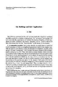 Proceedings of the International Congress of Mathematicians Vancouver, 1974