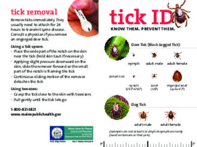 tick ID  tick removal