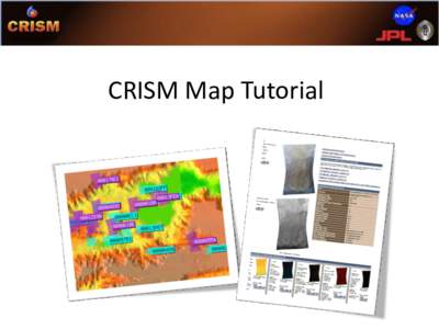 CRISM Map Tutorial   