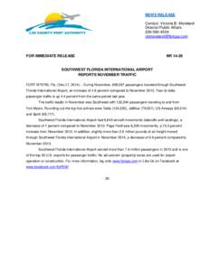 NEWS RELEASE Contact: Victoria B. Moreland Director/Public Affairs[removed]removed]