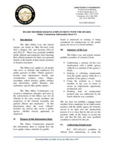 OHIO ETHICS COMMISSION William Green Building 30 West Spring Street, L3 Columbus, Ohio[removed]Telephone: ([removed]Fax: ([removed]
