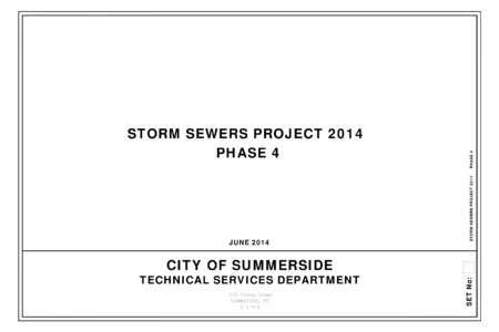 JUNE[removed]PHASE 4 STORM SEWERS PROJECT[removed]STORM SEWERS PROJECT 2014