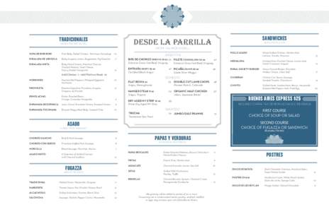 TRADICIONALES  SANDWICHES DESDE LA PARRILLA