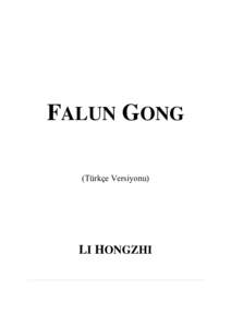 FALUN GONG (Türkçe Versiyonu) LI HONGZHI  İçindekiler